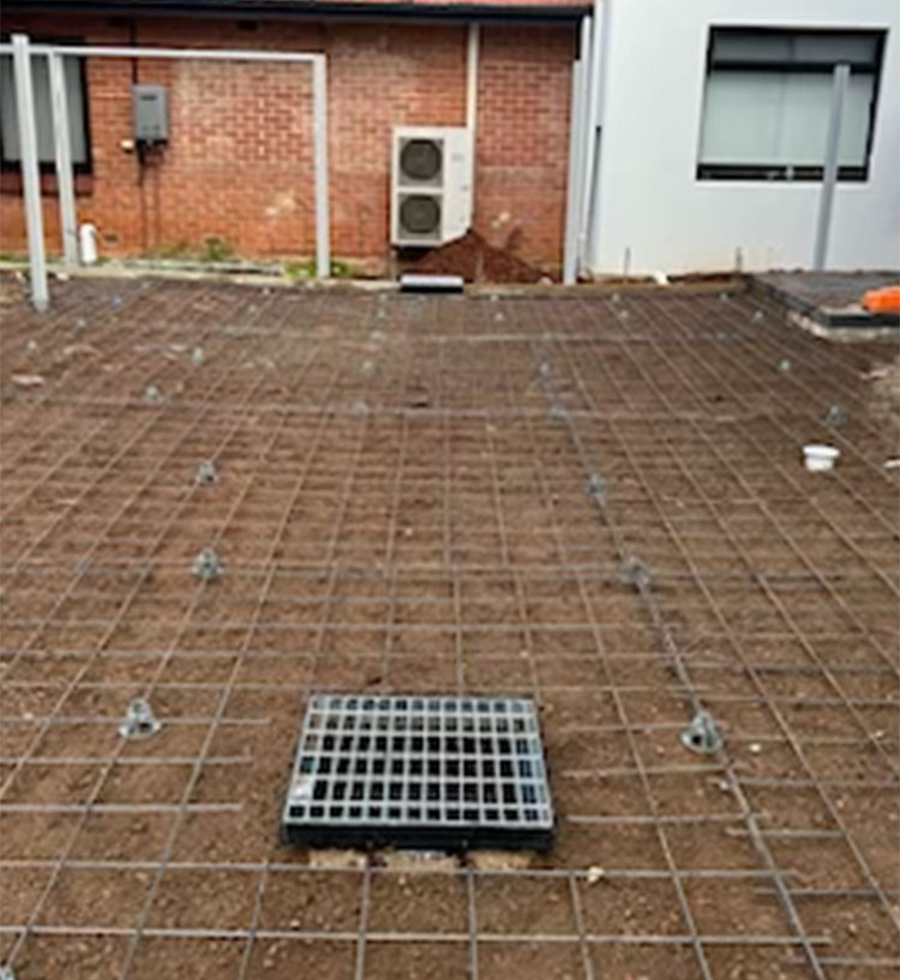 N&F Concrete team at work